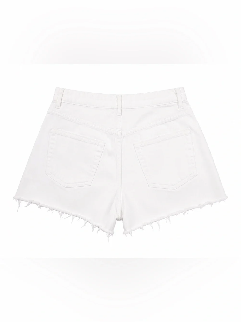 Topshop White Mom Cutoff Denim Shorts Size 8